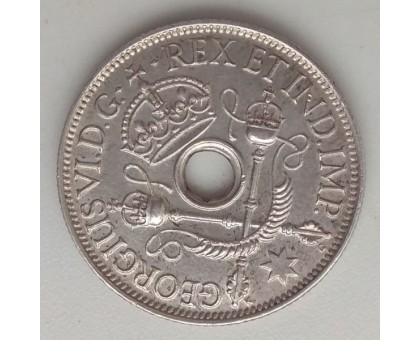 Новая Гвинея 1 шиллинг 1938 серебро