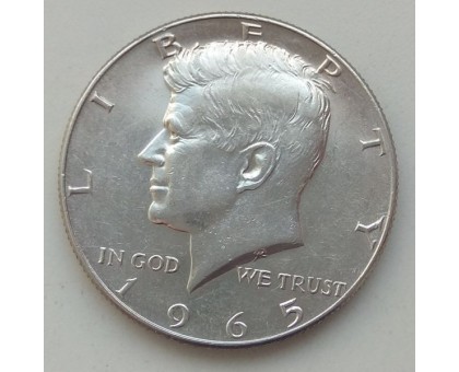 США 50 центов 1965. Серебро