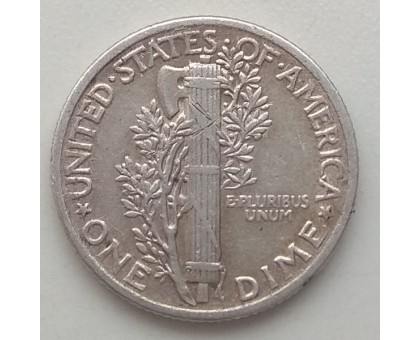 США 10 центов 1941 серебро