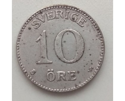 Швеция 10 эре 1919 серебро