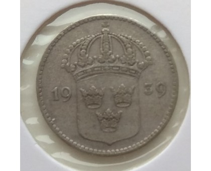 Швеция 10 эре 1929 серебро