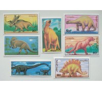 Монголия 1990. Динозавры. Набор 7 шт (418)