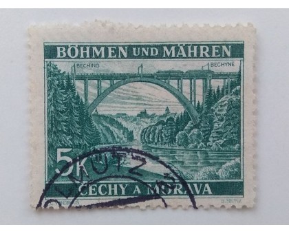 Богемия и Моравия 1940-1941. 5 к. (1032)