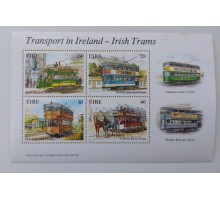 Ирландия блок марок 1987. ЖД-транспорт (Б083)