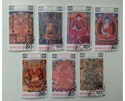Монголия 1989-1990. Искусство. Набор 7 шт (1174)