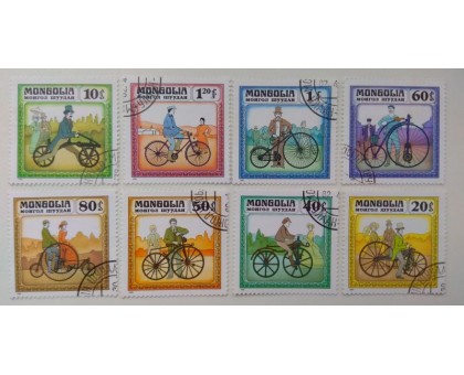 Монголия 1982. Велосипеды. Набор 8 шт (1169)