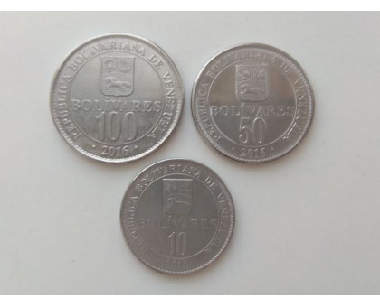 Венесуэла 2016. Набор 3 монеты